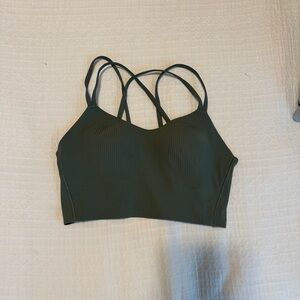 Lululemon Likeacloud longline Sports Bra- Green